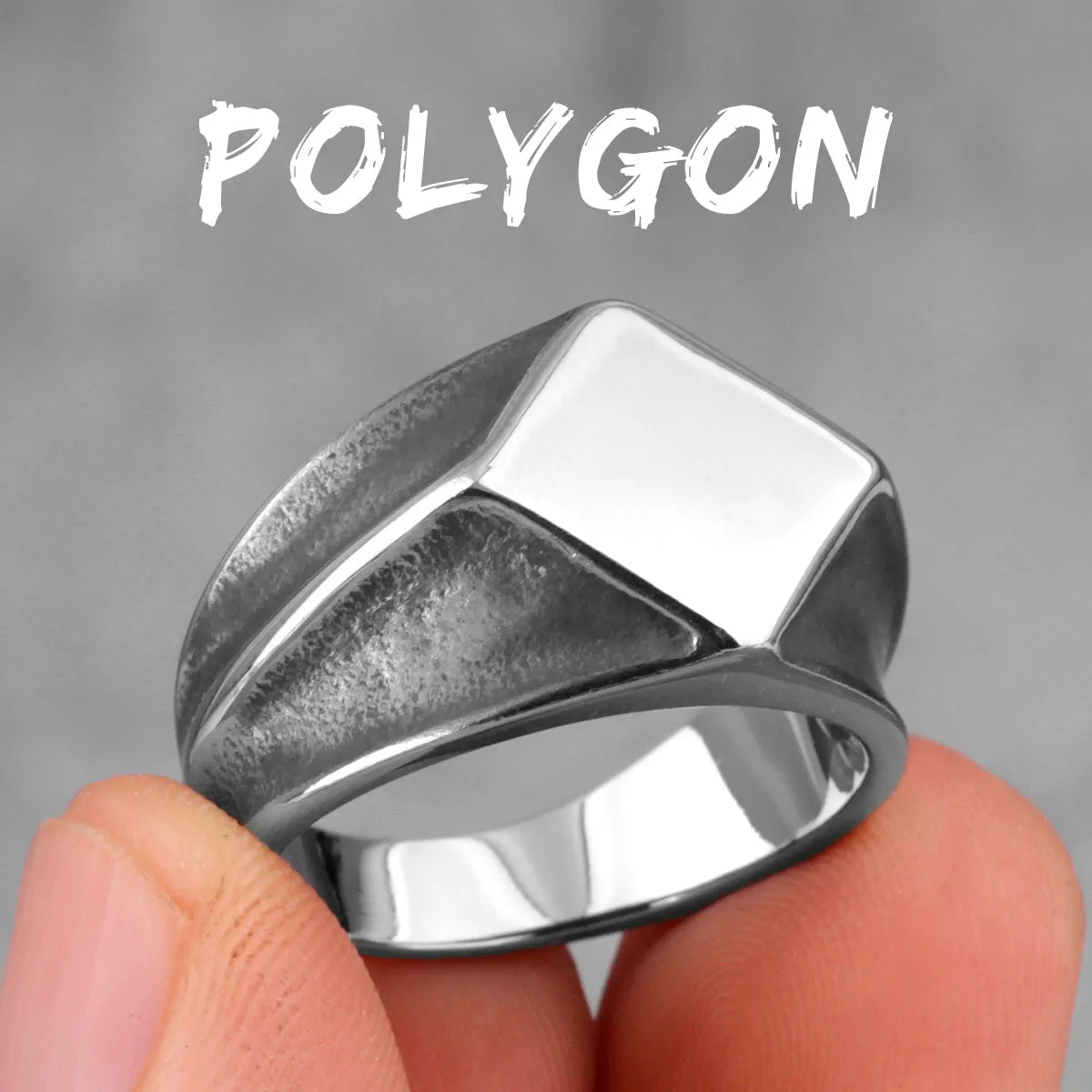 PENDRA Polygon Trend Punk Ring