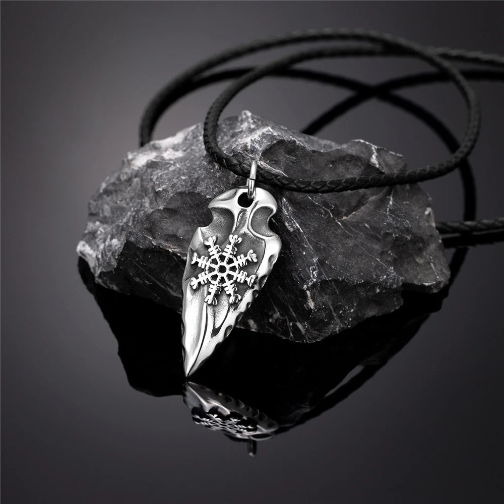 PENDRA Viking Trident Gold Necklace