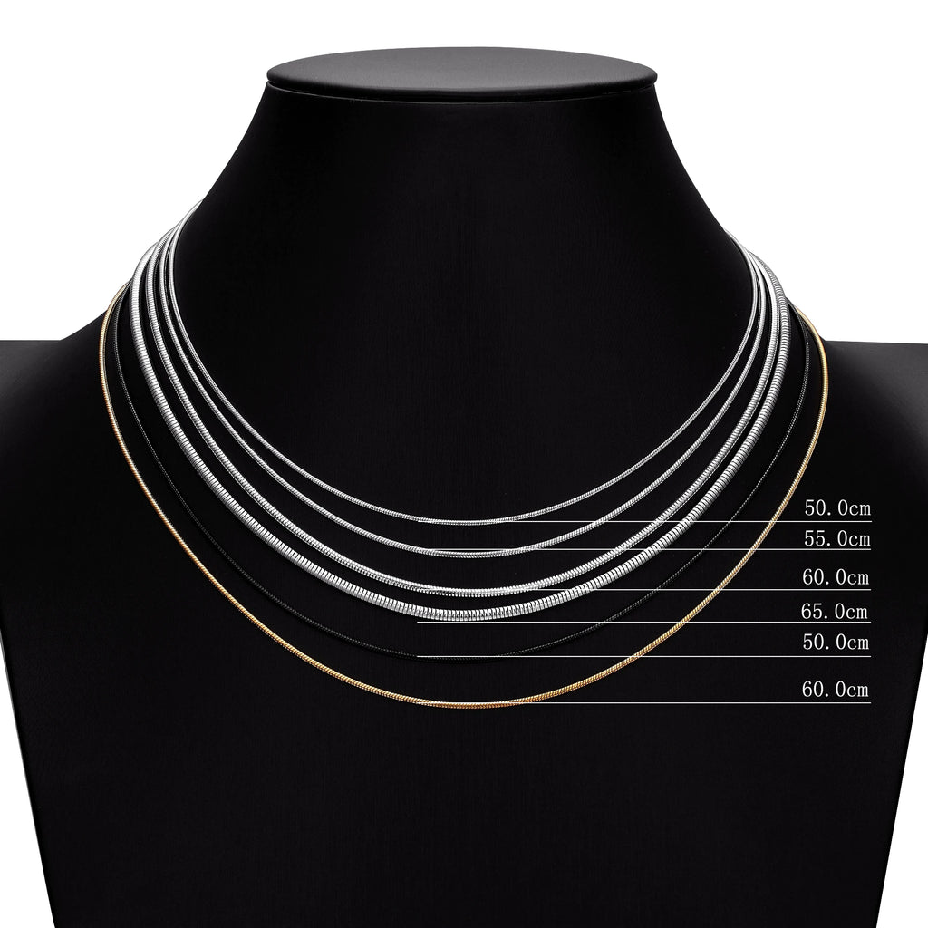 PENDRA Snake Black Necklace