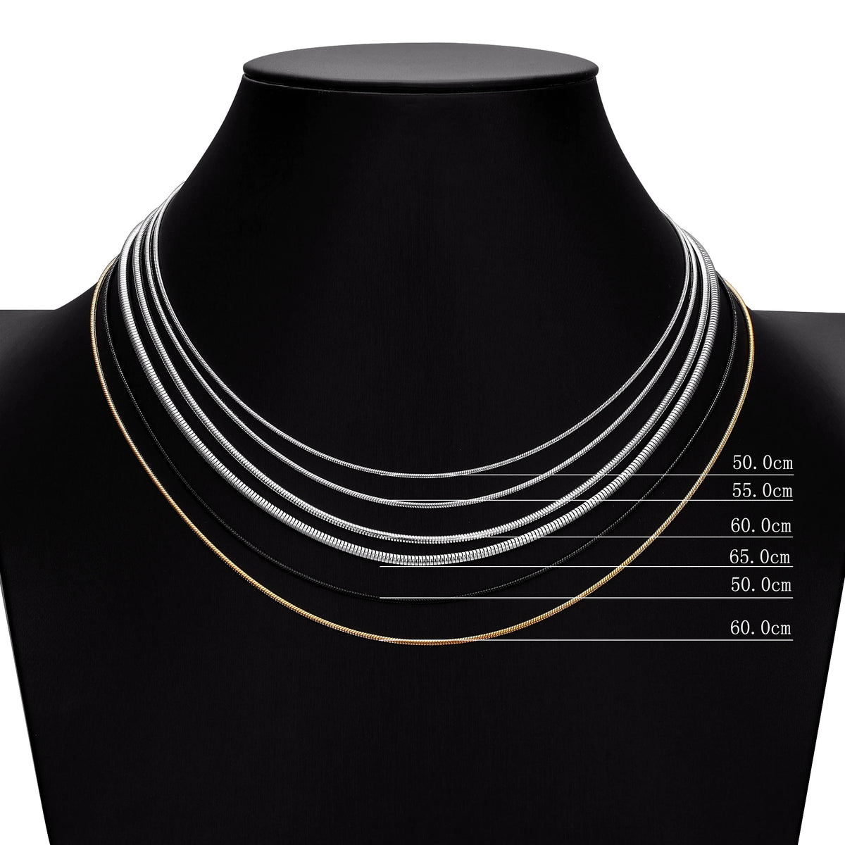 PENDRA Snake Black Necklace