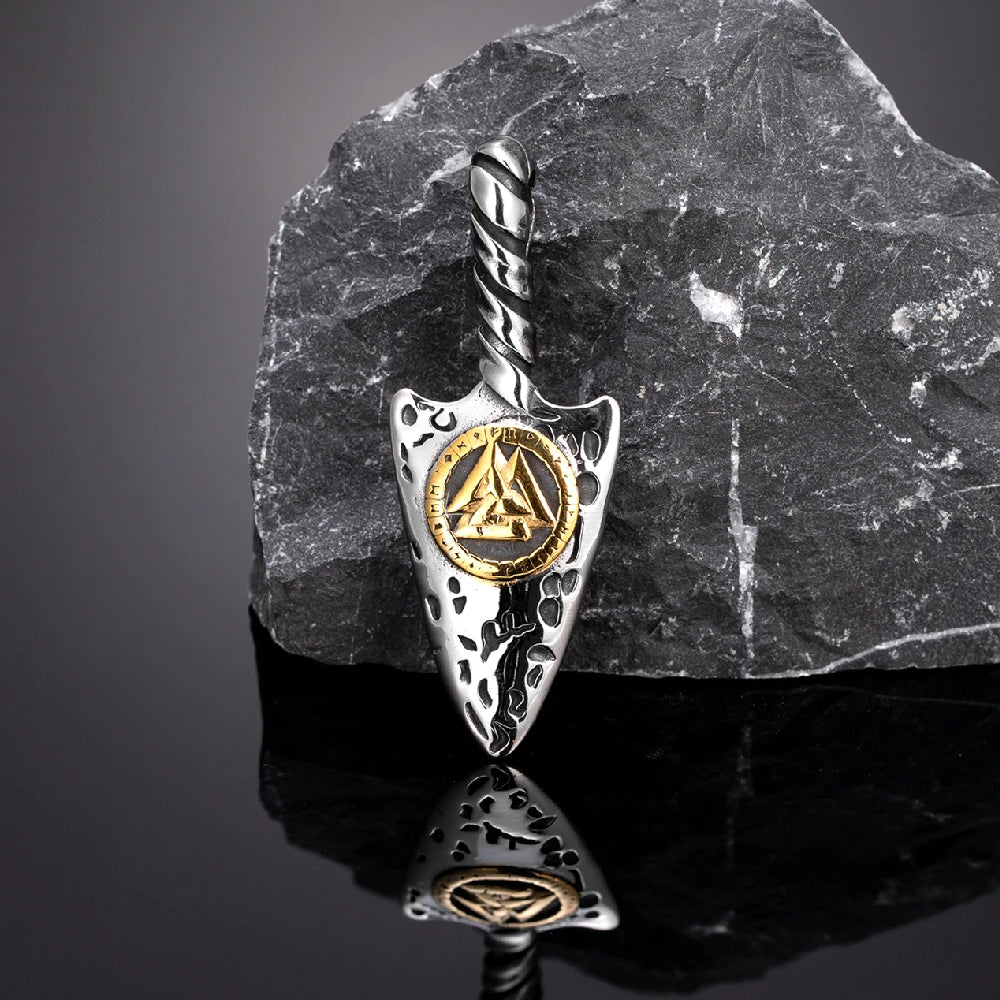 PENDRA Rune Gold Vegvisir Necklace