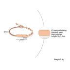 PENDRA Plate Tag Bracelet