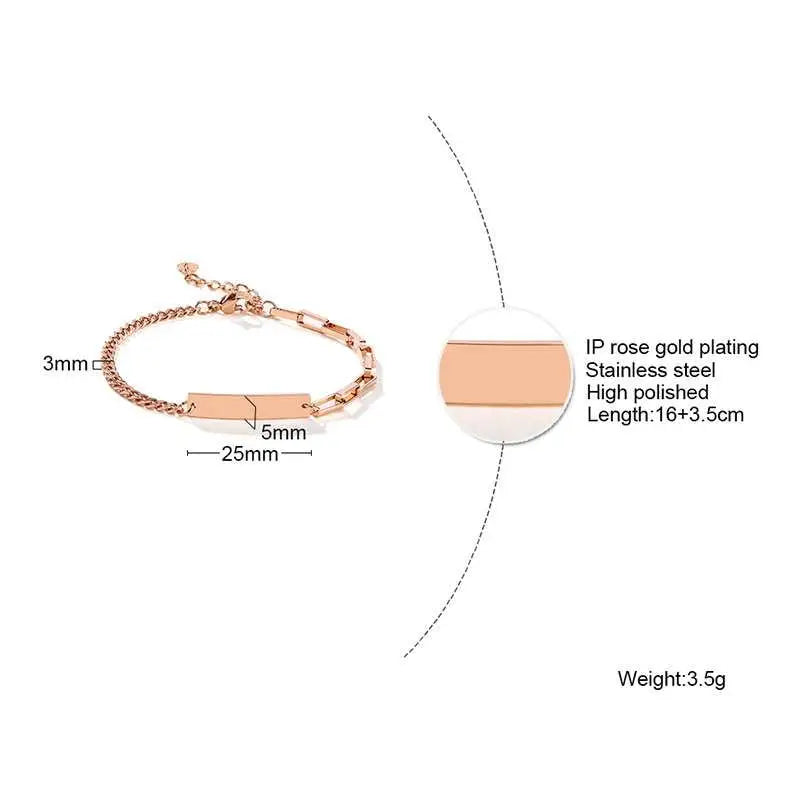 PENDRA Plate Tag Bracelet