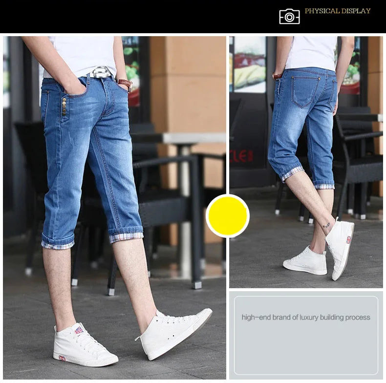 PENDRA Teenagers Cropped Korean Jeans