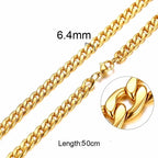 Figaro Necklace Men,Stainless Steel Curb Chain, Man Necklace, 5 to 8mm Link Chain