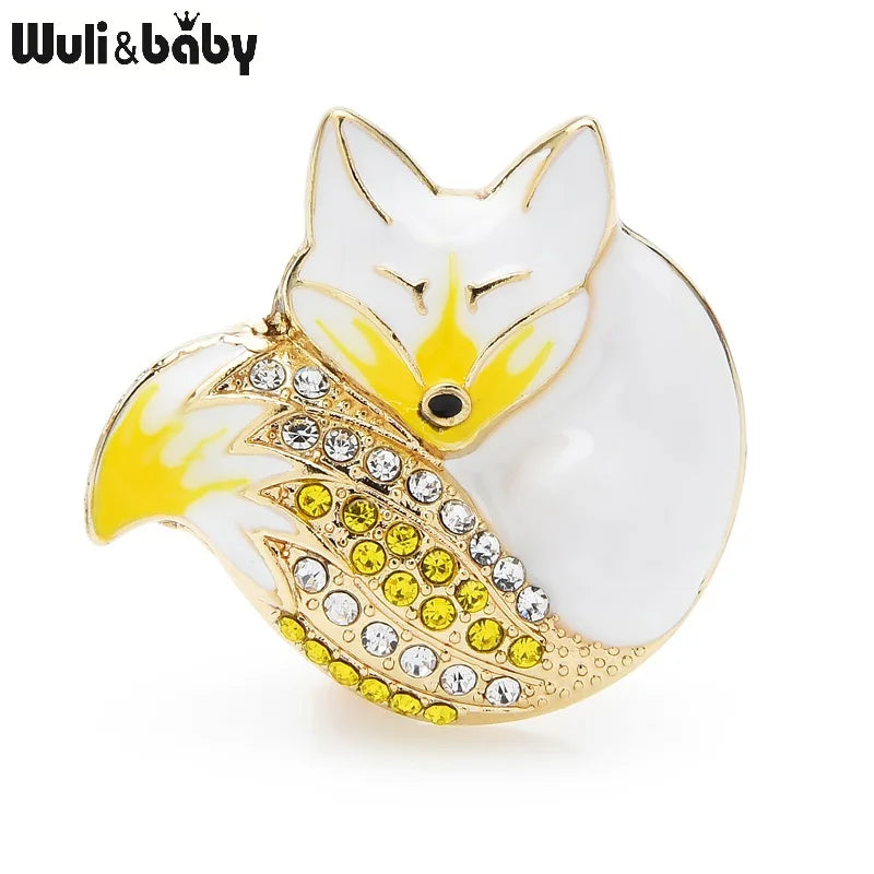 PENDRA Sleeping Fox Brooch