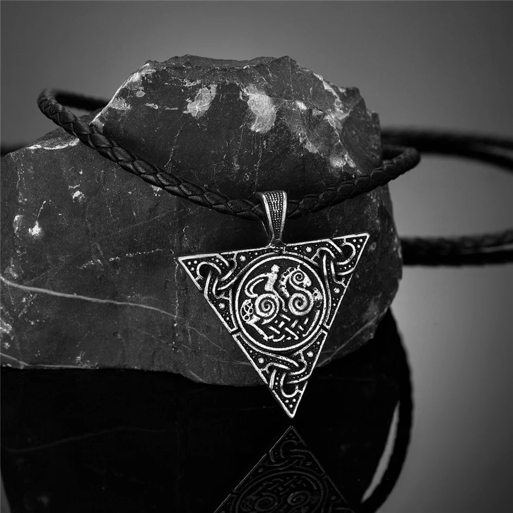PENDRA Rune Triangle Necklace