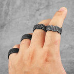 PENDRA Fence Boyfriend Biker Steel Ring