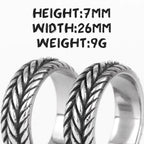 PENDRA Boyfriend Biker Steel Ring