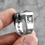 PENDRA Gothic Flower Open Ring