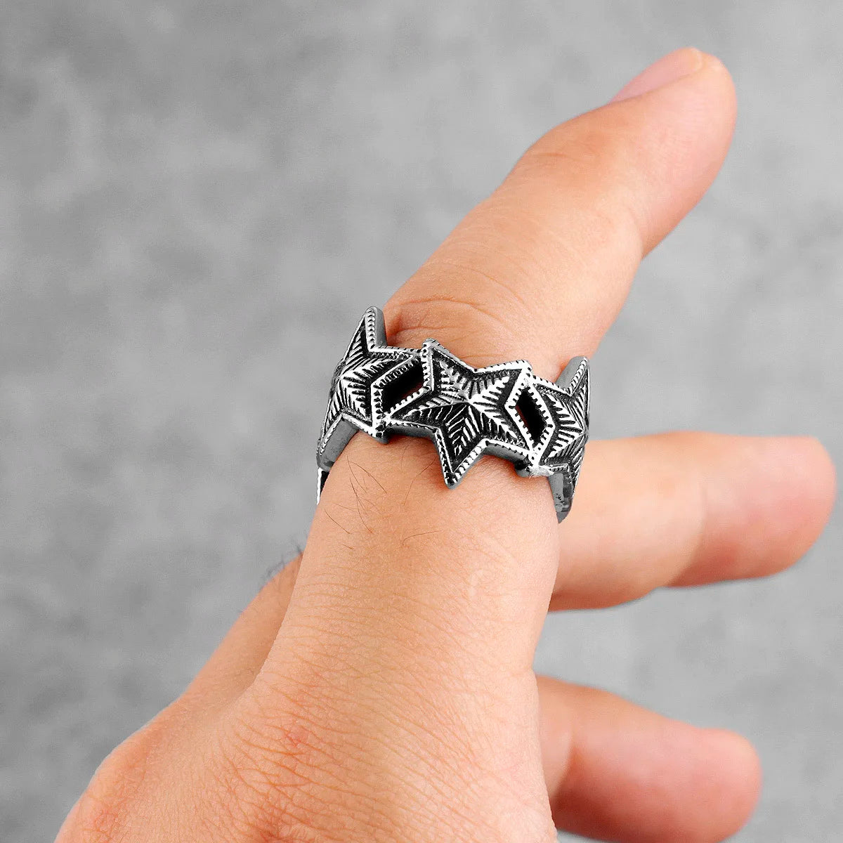 PENDRA Starry Night Little Steel Ring