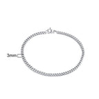 PENDRA Cuban Curb Thin Bracelet