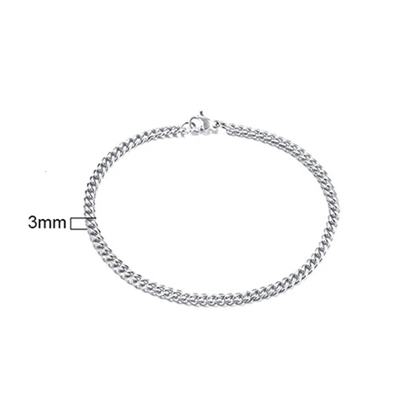 PENDRA Cuban Curb Thin Bracelet