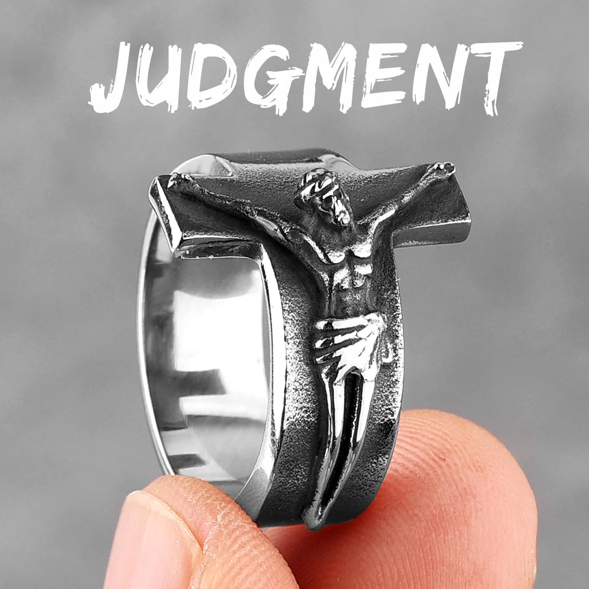 PENDRA Good Friday Jesus Steel Ring