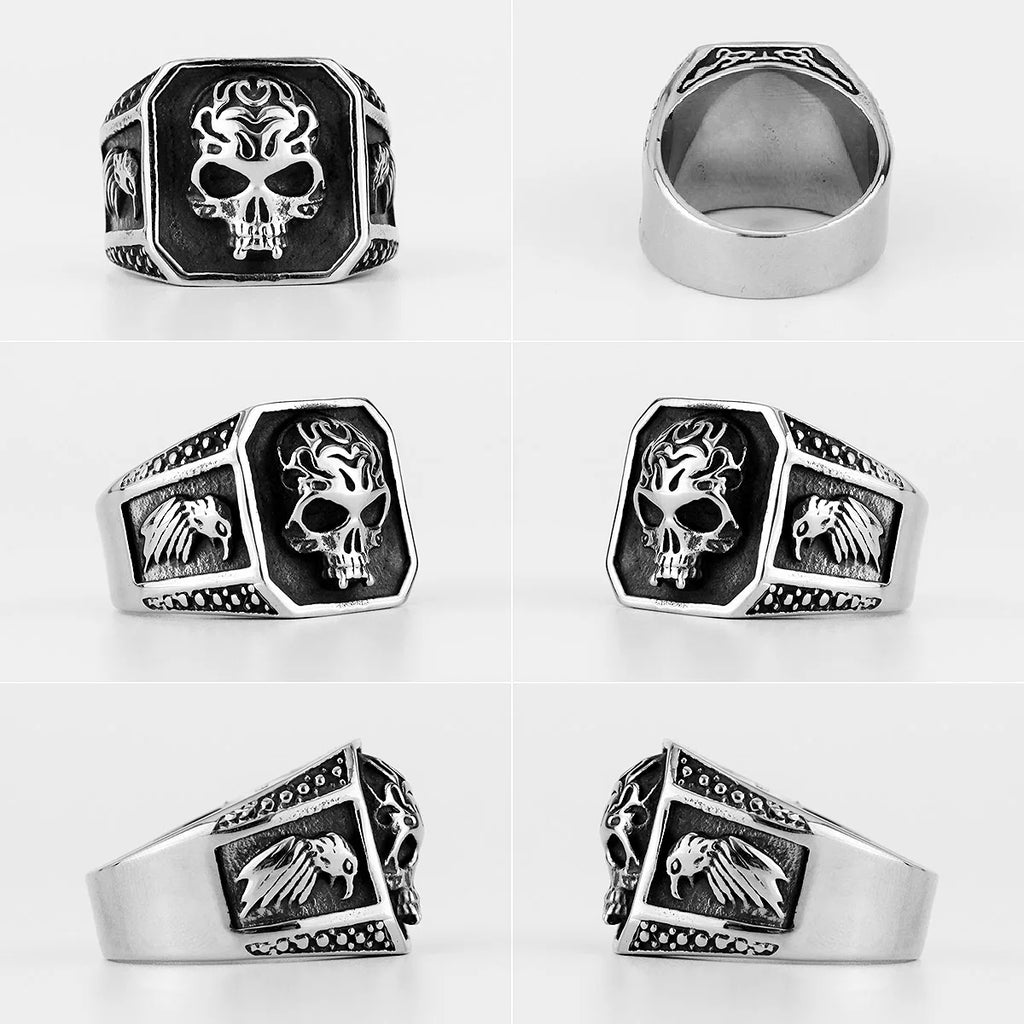 PENDRA Skull Ealge Boyfriend Steel Ring