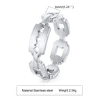 Punk Stainless Steel Men Ring,Unique Razor Blade Ring,Stylish Unisex Jewelry Gift