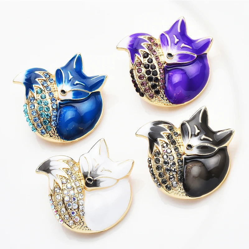PENDRA Sleeping Fox Brooch