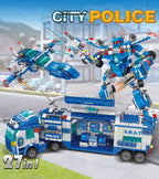 PENDRA 8in1 Police Command Building Set