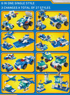 PENDRA 8in1 Police Command Building Set