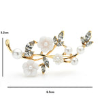 PENDRA Florielle12 Rhinestone Brooch