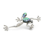 PENDRA Alloy Natural Shell Frog Brooch