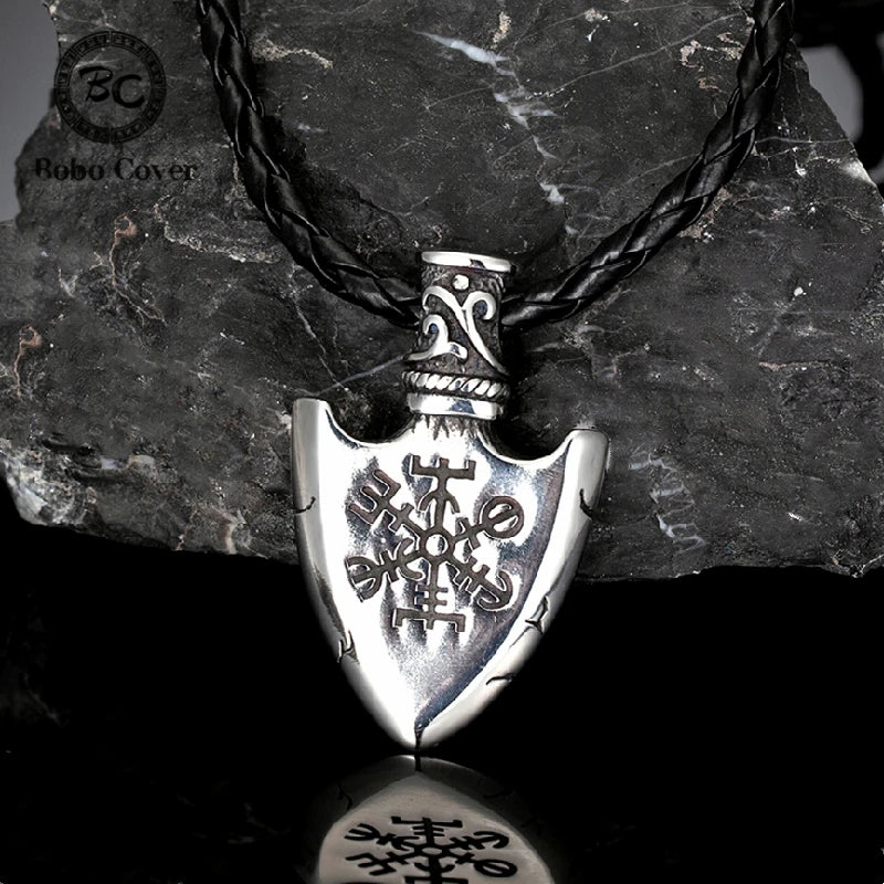 PENDRA Rune Compass Norse Necklace