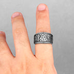 PENDRA Norse Mythology Odin Steel Ring