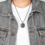 PENDRA Bull Dog Animal Steel Necklace