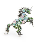 PENDRA Rhinestone Unicorn Brooch