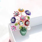 PENDRA Florielle19 Floral Brooch