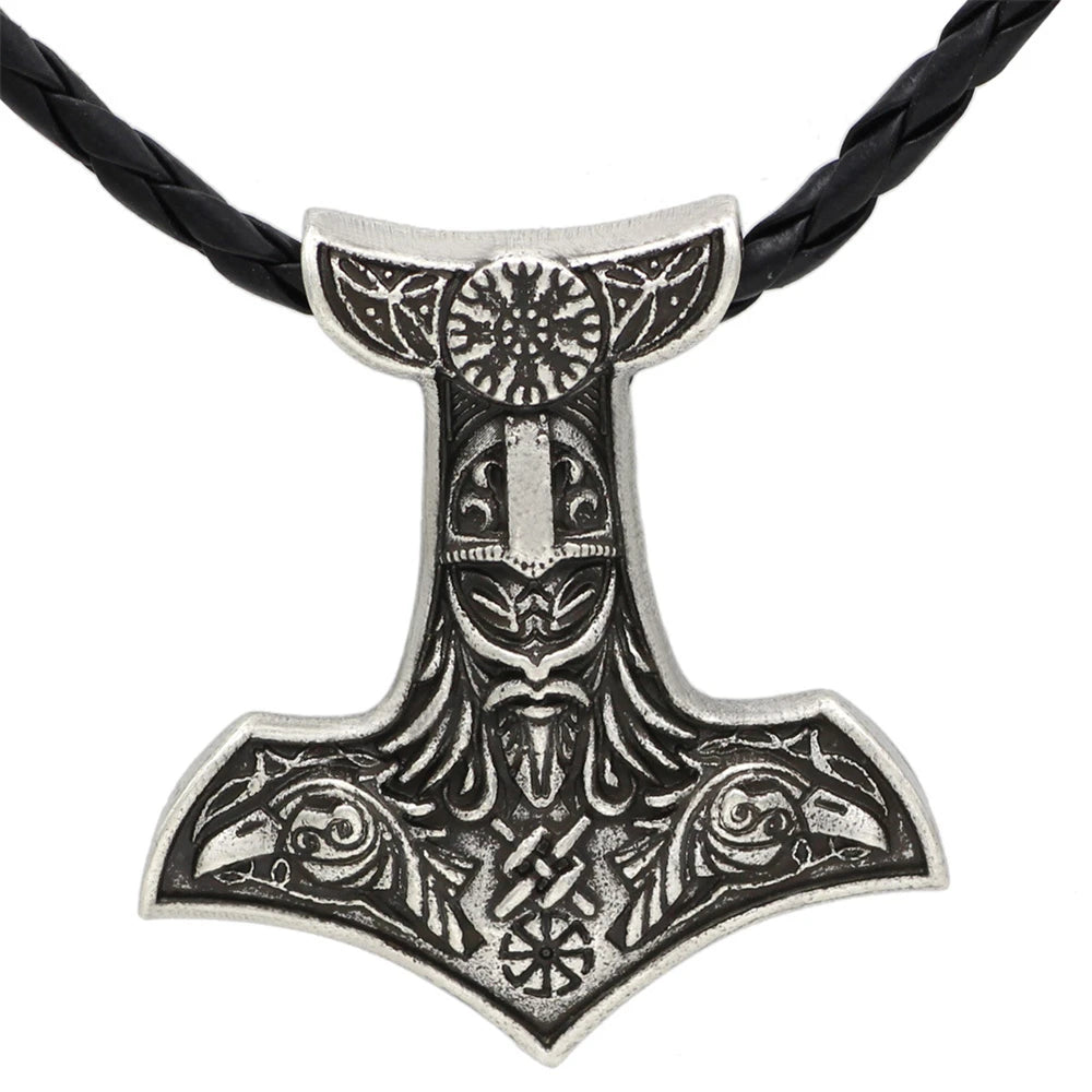 PENDRA Rune Norse Hammer Necklace
