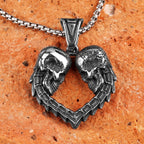 Loyal Love Skull Stainless Steel Men Necklaces Pendants Chain Punk Gothic for Boyfriend Male Jewelry Creativity Gift Wholesale