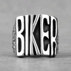 Locomotive Motorcycle Biker Letter Stainless Steel Mens Rings Punk Hip Hop for Male Boyfriend Jewelry Creativity Gift Wholesale