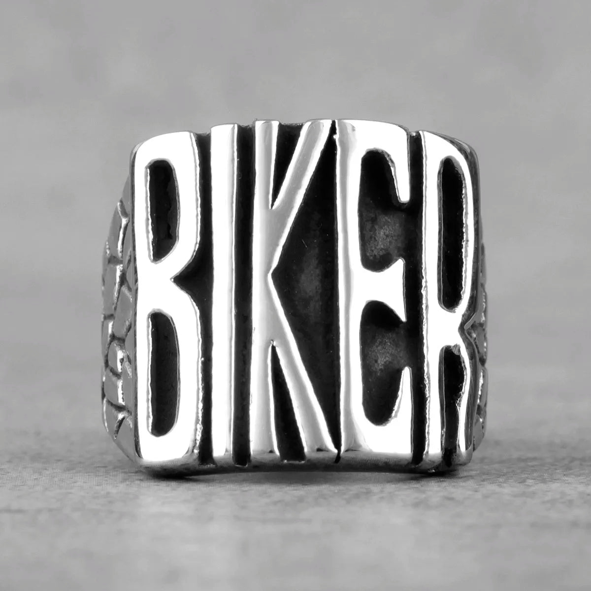 Locomotive Motorcycle Biker Letter Stainless Steel Mens Rings Punk Hip Hop for Male Boyfriend Jewelry Creativity Gift Wholesale