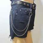 PENDRA Moonstar Rivet Waist Chain Keychain