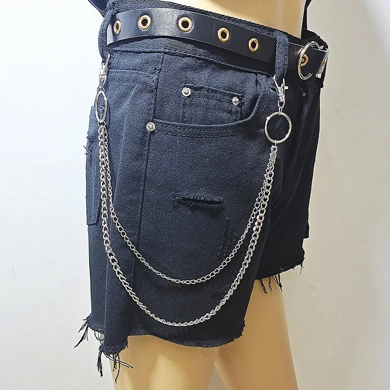 PENDRA Moonstar Rivet Waist Chain Keychain