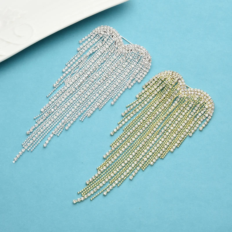 PENDRA Heartelle Tassel Heart Brooch