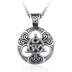 PENDRA Celtic Knot Rune Vegvisir Necklace