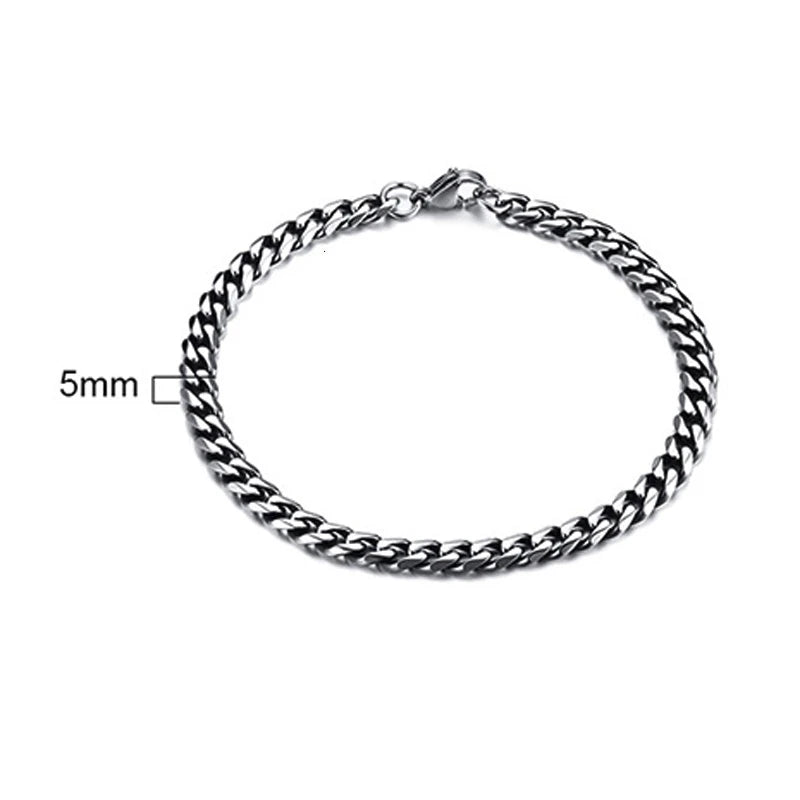 PENDRA Cuban Curb Thin Bracelet