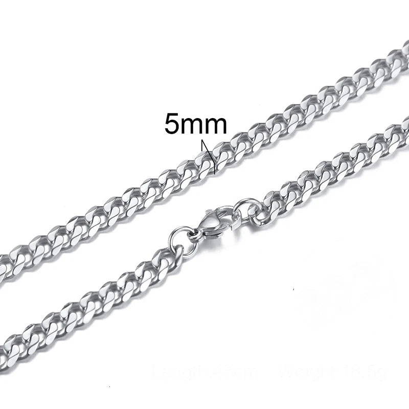 PENDRA Cuban Curb Link Chain Necklace