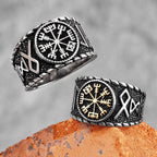 PENDRA Norse Mythology Odin Steel Ring