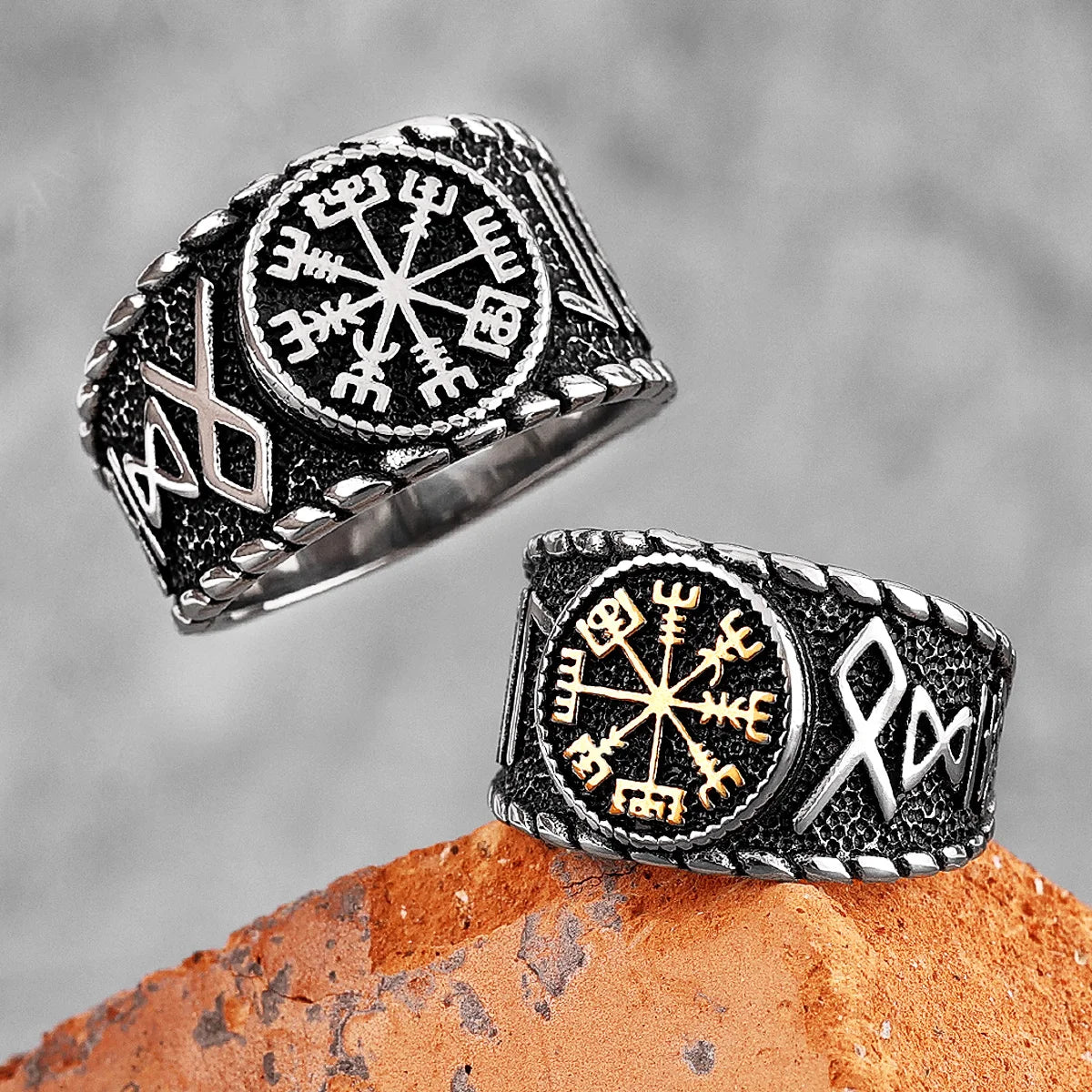 PENDRA Norse Mythology Odin Steel Ring