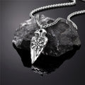 PENDRA Viking Trident Gold Necklace