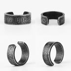 PENDRA Old Latitude Longitude Steel Ring
