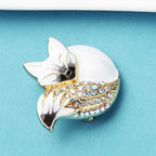 PENDRA Sleeping Fox Brooch