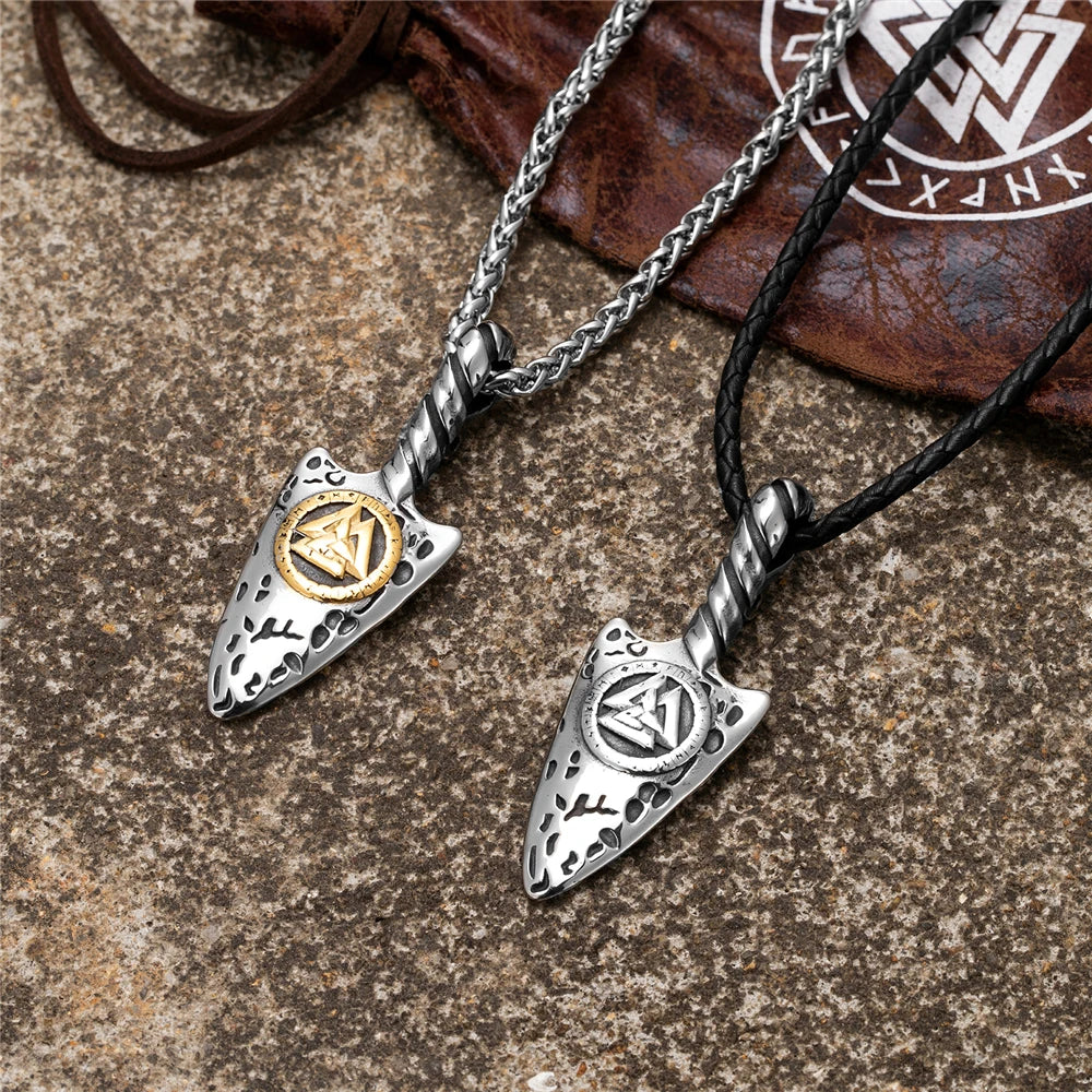 PENDRA Rune Gold Vegvisir Necklace