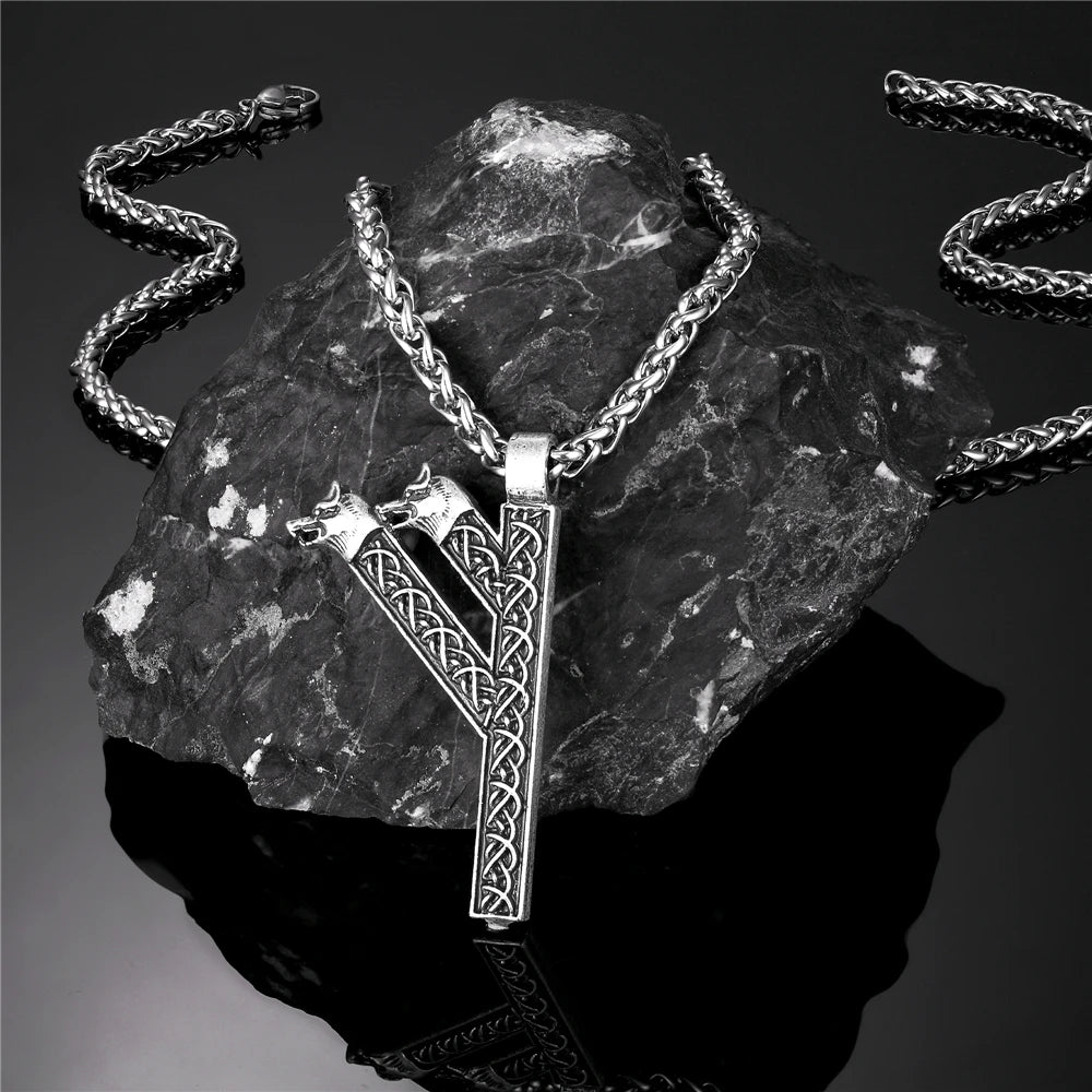 PENDRA Leather Norse Necklace