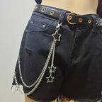 PENDRA Moonstar Rivet Waist Chain Keychain