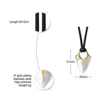 PENDRA Arrow Rope Pendant Necklace