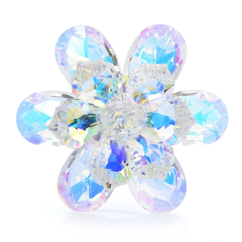 PENDRA Prism 14-Color Shining Glass Flower Brooch